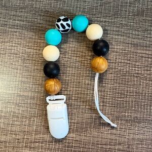 Colorful Beaded Pacifier Clip